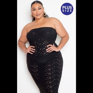 Sultry Black Tube Dress